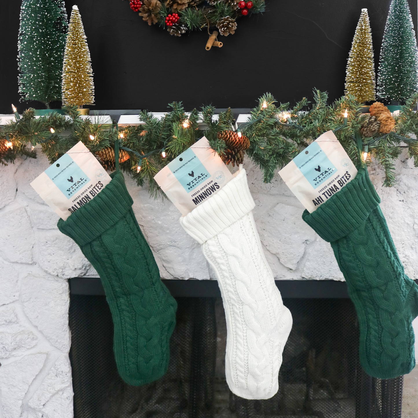 Seafood Tower Cat Treat Variety Stocking Stuffer Bundle