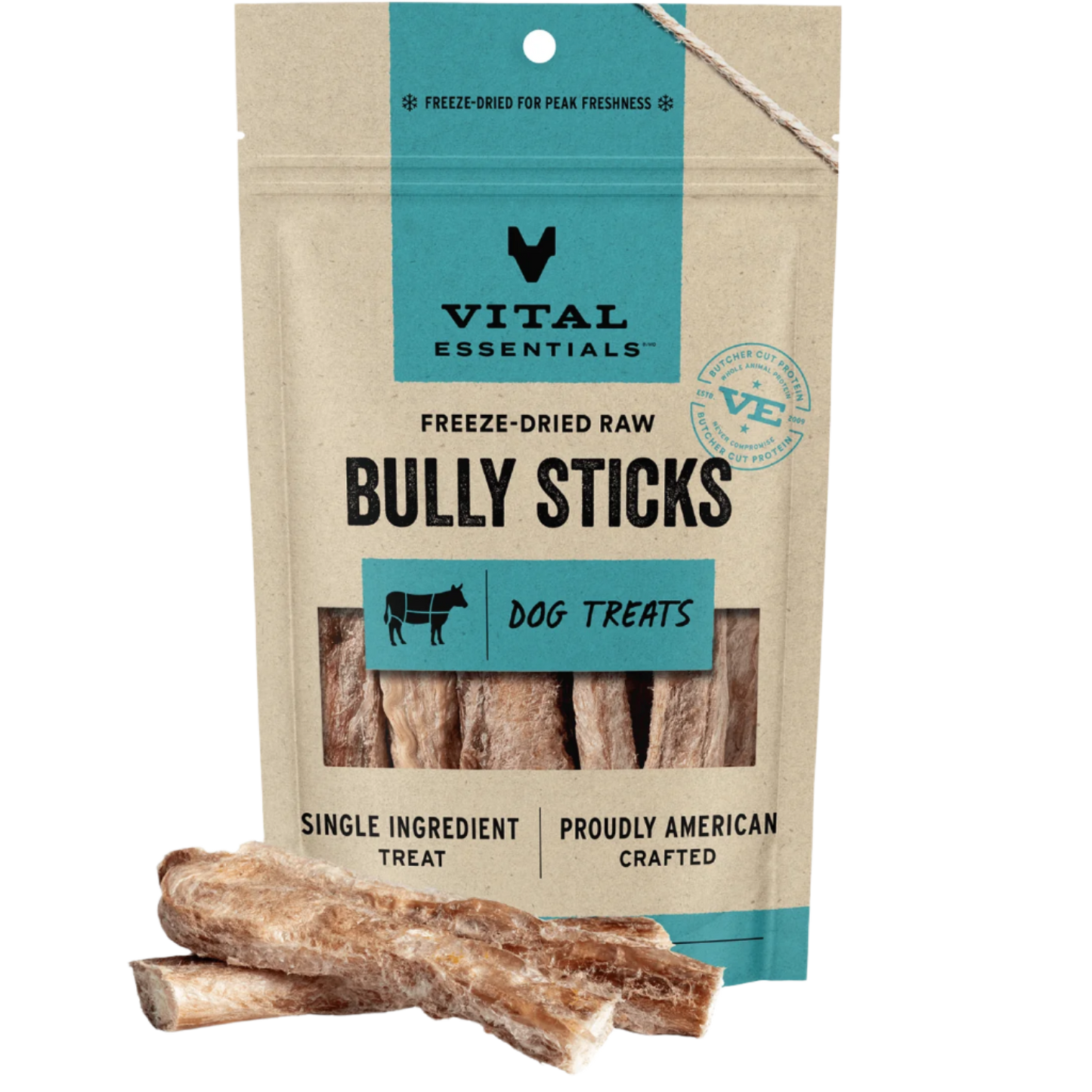 package front vital essentials®_freeze-dried raw_bully sticks___dog treats