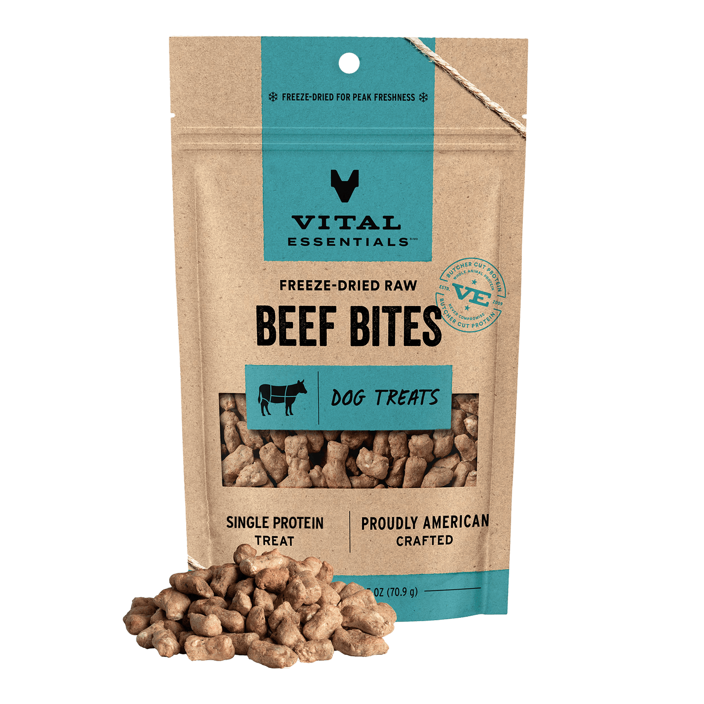 Freeze-Dried Beef Bites Dog Treats