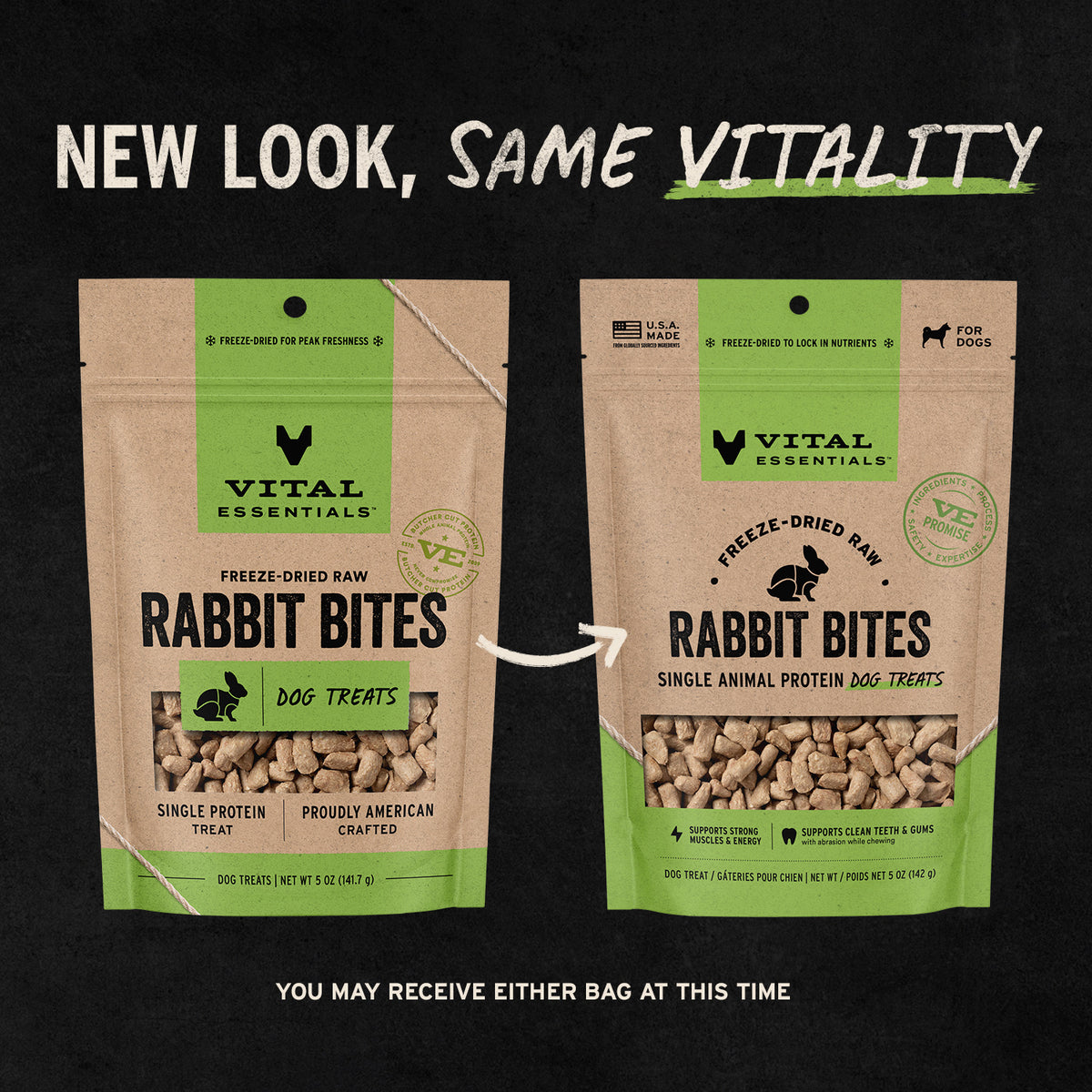 Freeze-Dried Rabbit Bites Dog Treats
