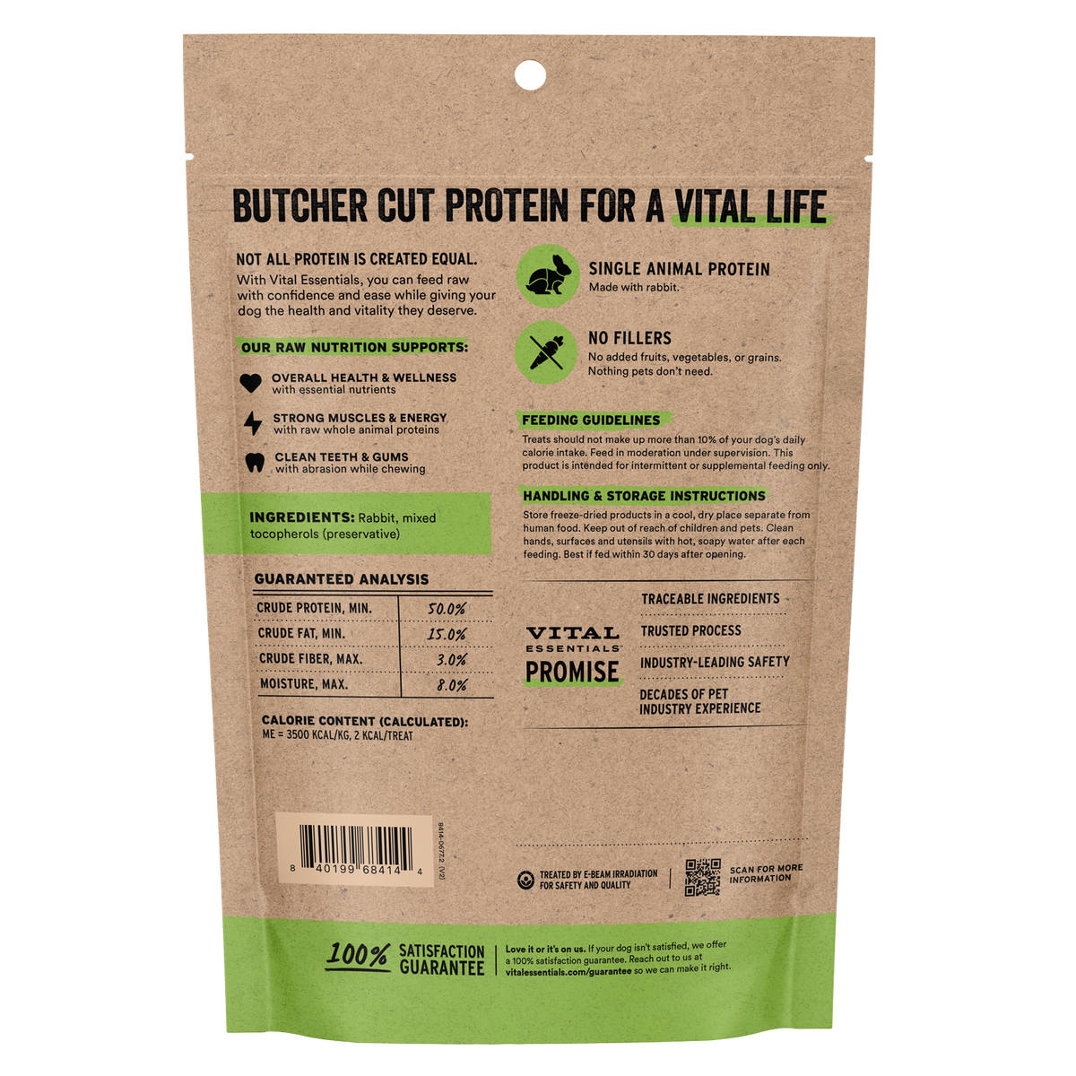 Freeze-Dried Rabbit Bites Dog Treats