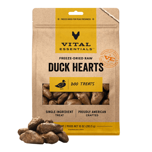 Freeze-Dried Duck Hearts Dog Treats