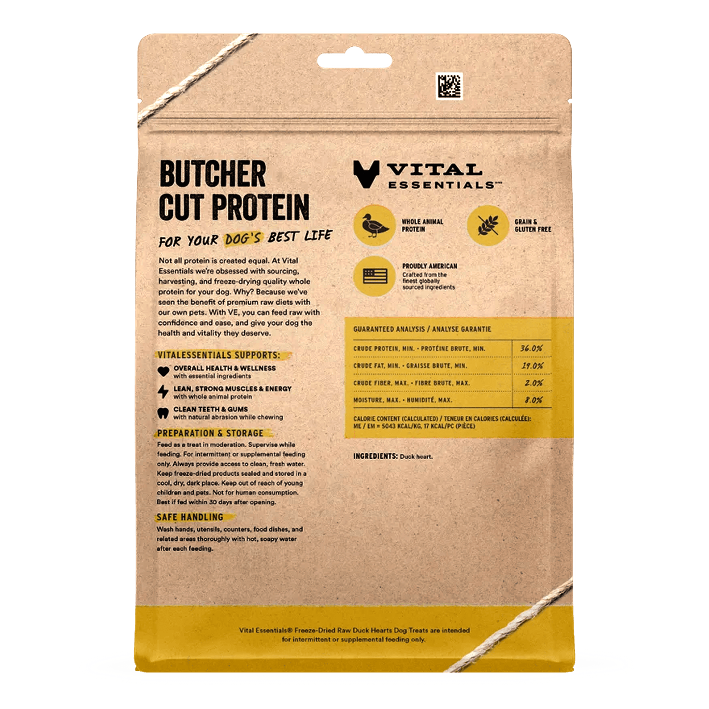 Freeze-Dried Duck Hearts Dog Treats