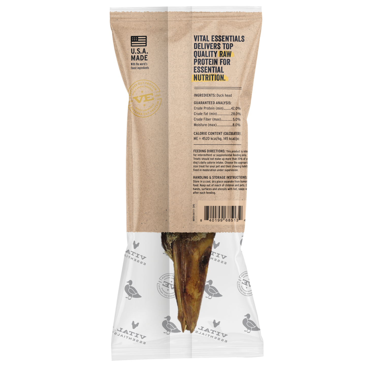 Freeze-Dried Duck Heads Dog Snacks