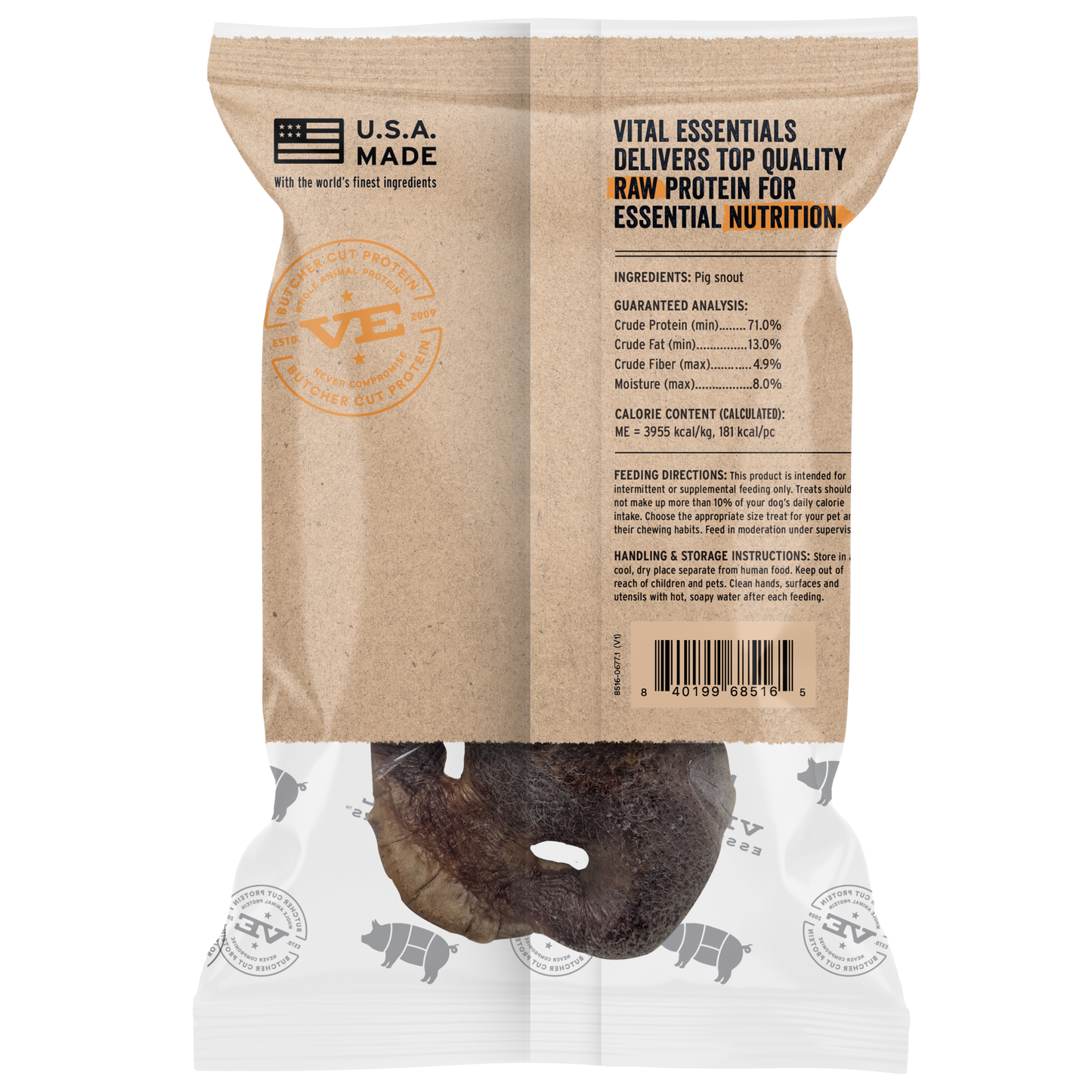 Freeze-Dried Pig Snouts Dog Snacks