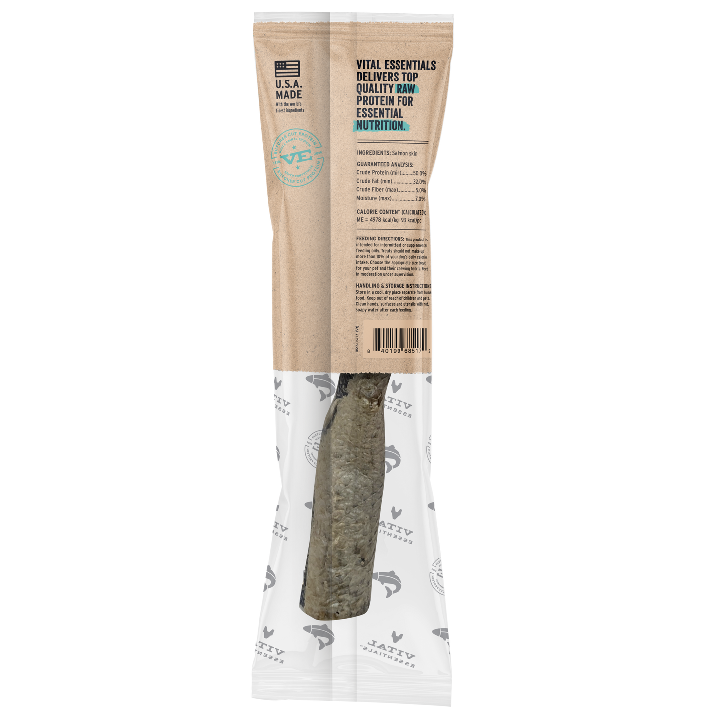 Freeze-Dried Salmon Skins Dog Snacks