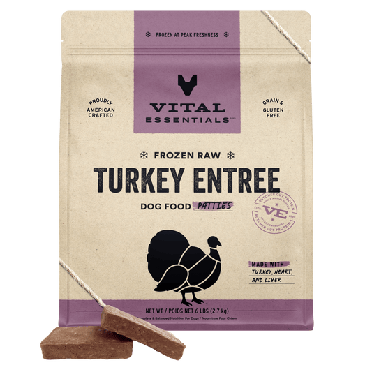 Frozen Turkey  Entree Dog Food Patties