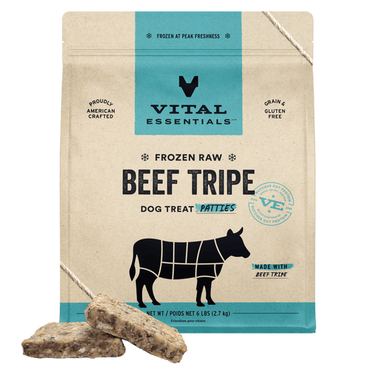 Frozen Beef Tripe Dog Treat Patties