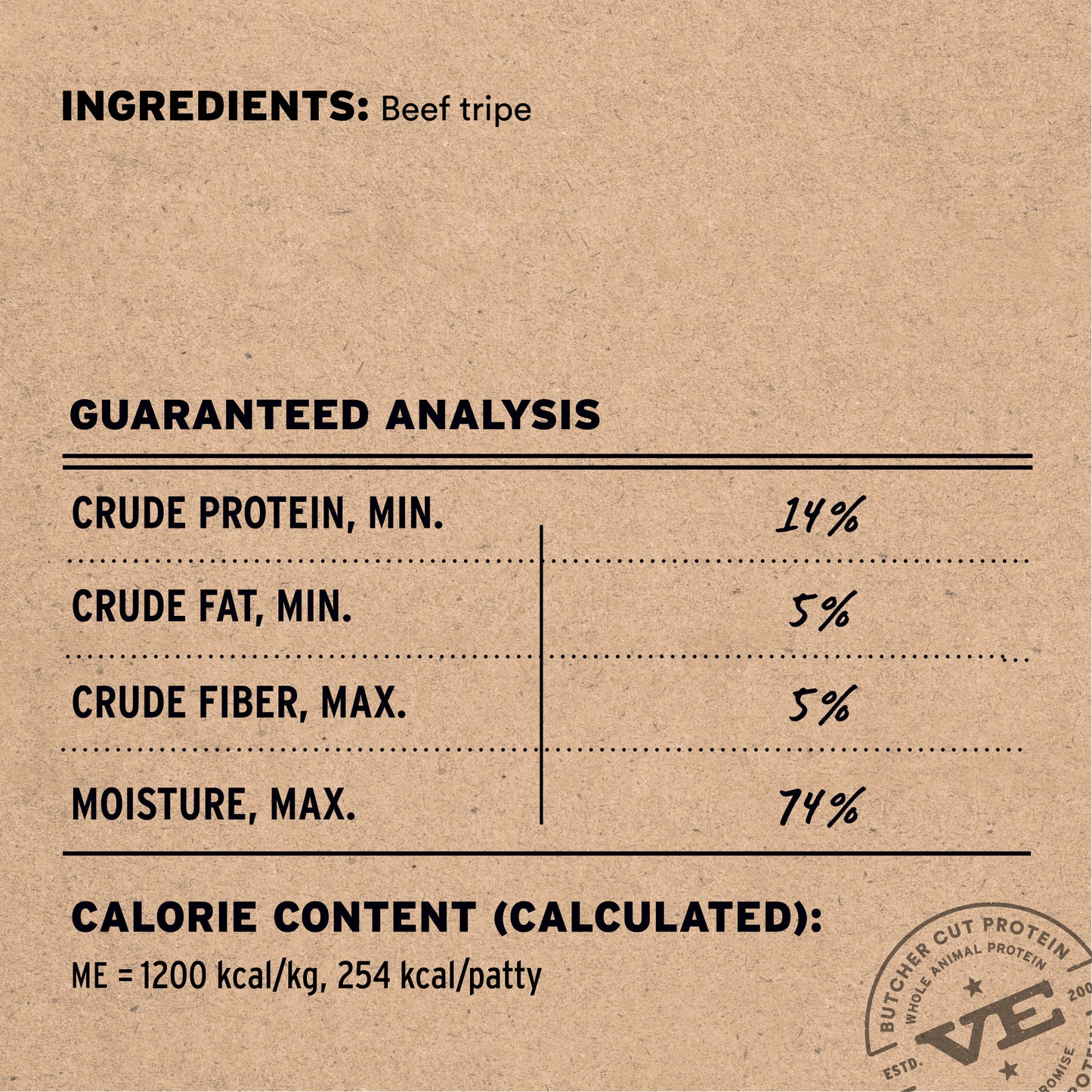 Frozen Beef Tripe Dog Treat Patties