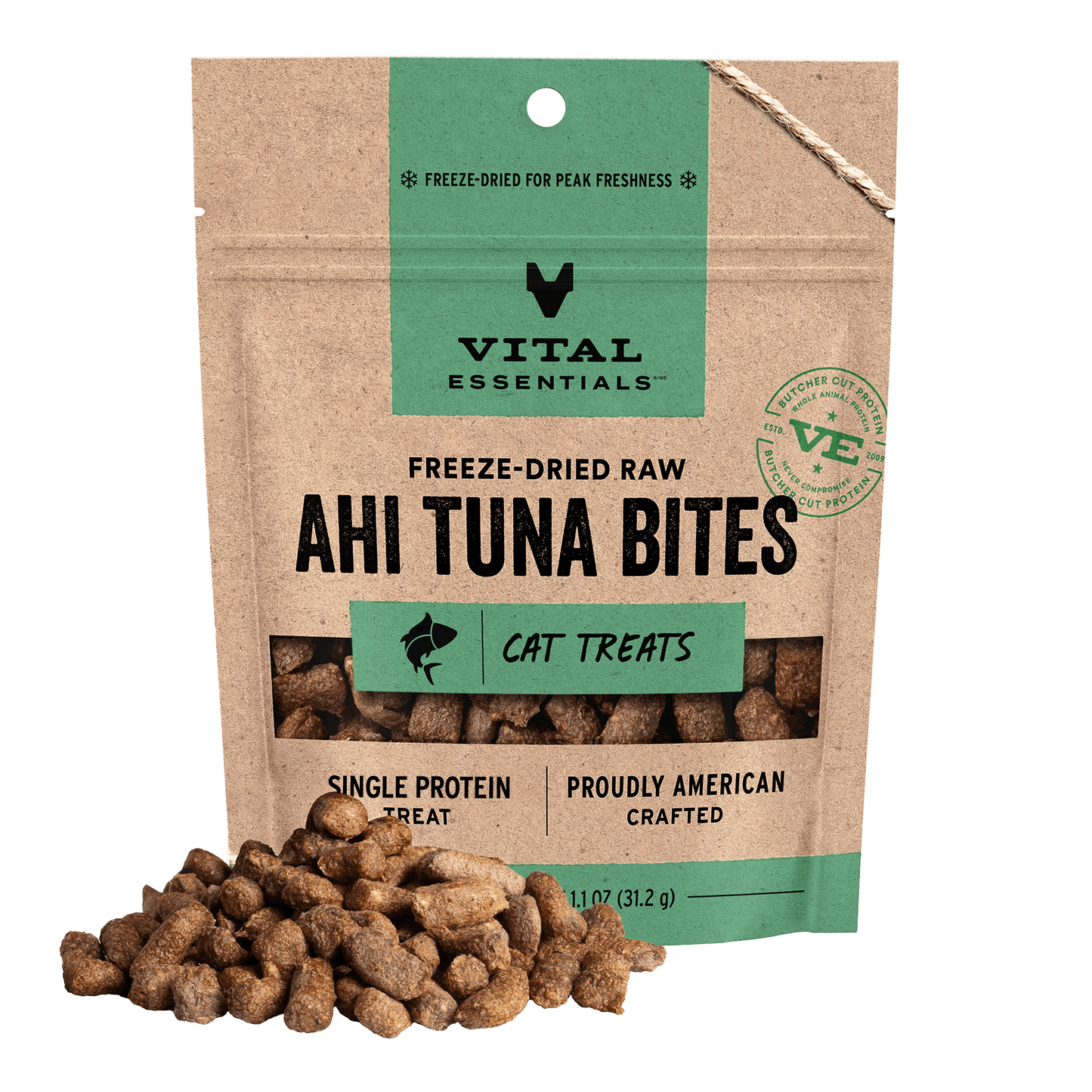 Freeze-Dried Ahi Tuna Bites Cat Treats