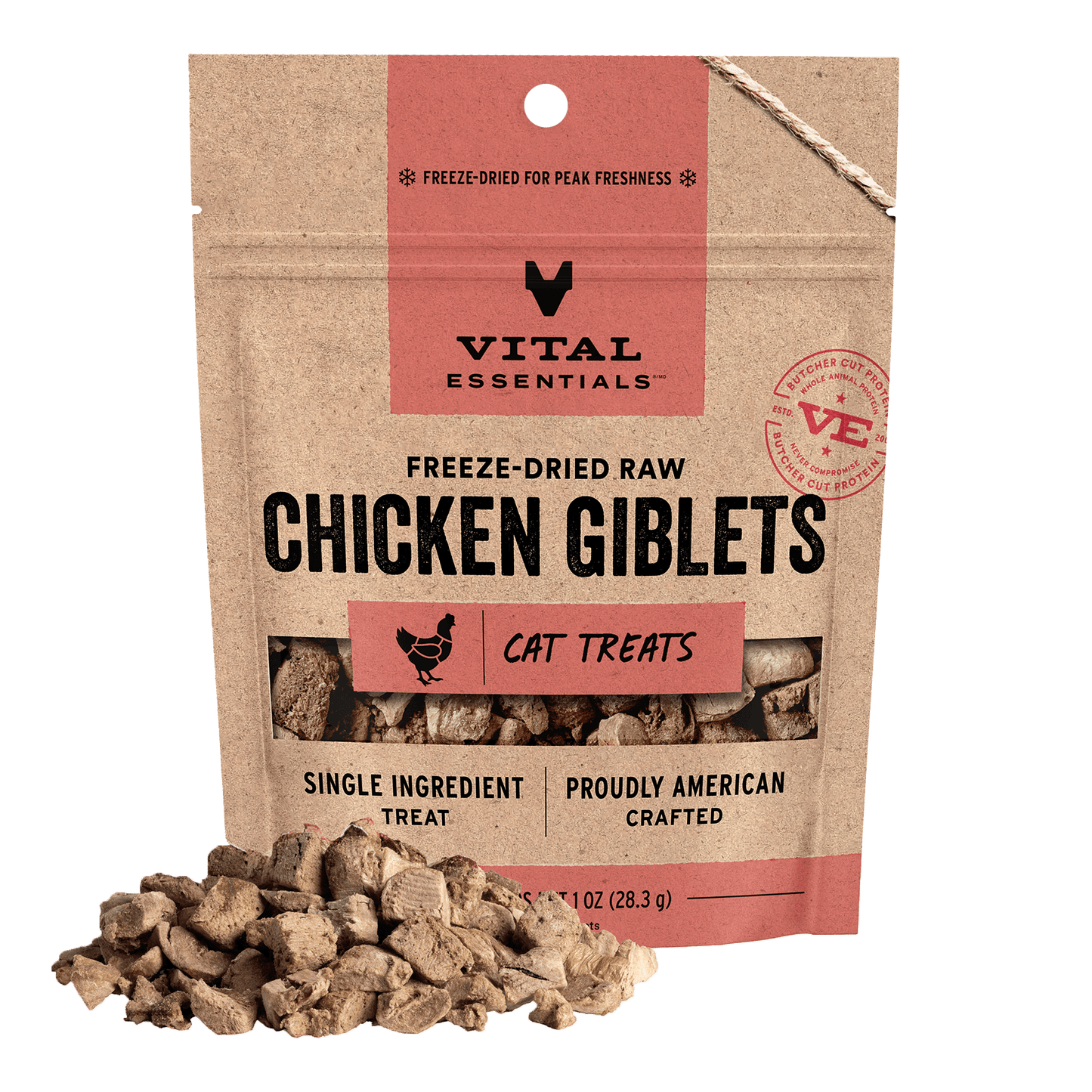 Freeze-Dried Chicken Giblets Cat Treats