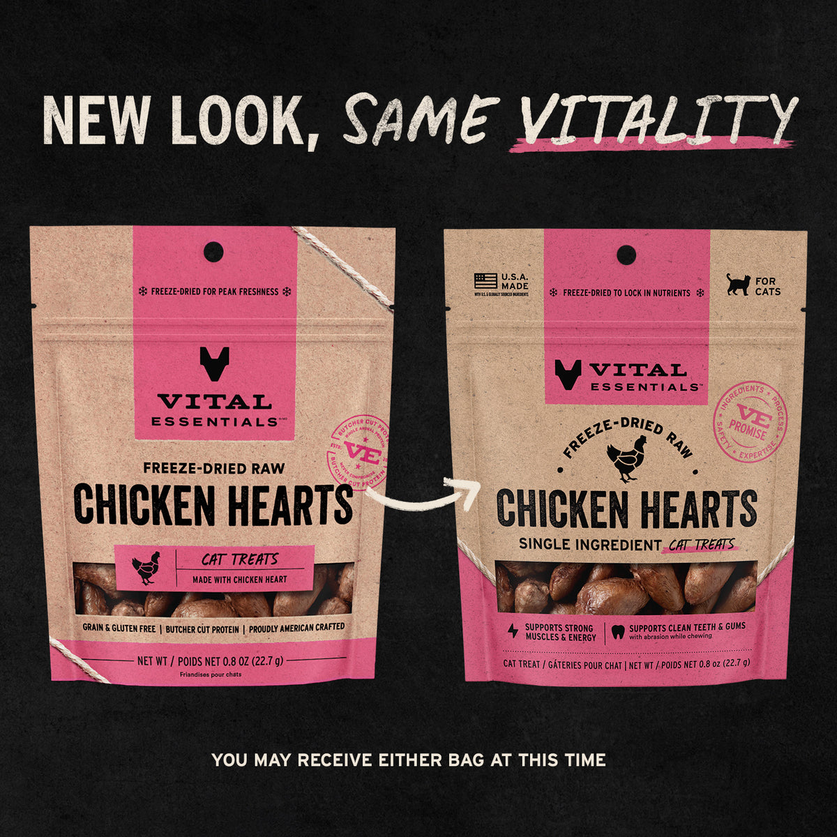 Freeze-Dried Chicken Hearts Cat Treats