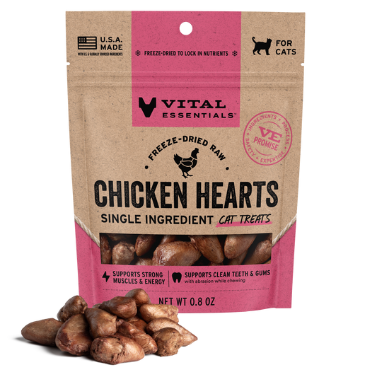 Freeze-Dried Chicken Hearts Cat Treats