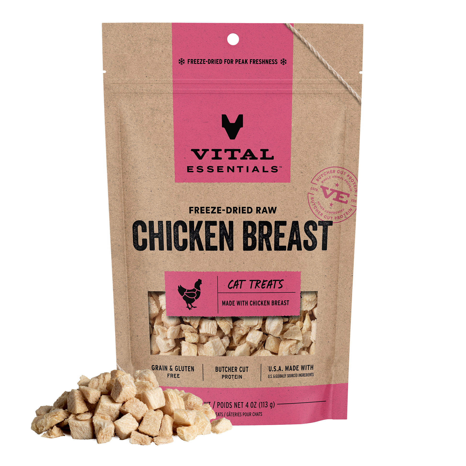 Chicken Breast Cat Treats Front of Bag