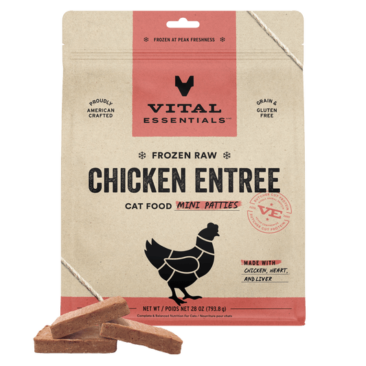 Frozen Chicken Mini Patties Cat Food