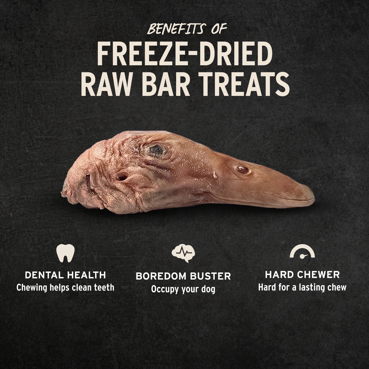 Freeze-Dried Duck Heads Dog Snacks