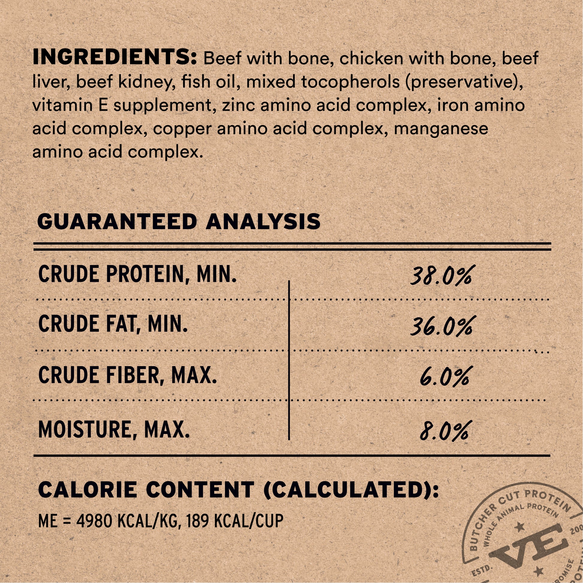 Freeze-Dried Beef & Chicken Entree & Mixer Cat Food Soft Nibs Ingredients