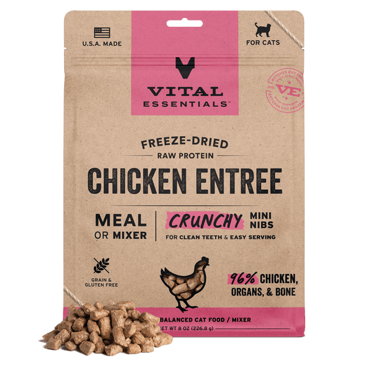 Freeze-Dried Chicken Entree Cat Food Crunchy Nibs